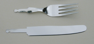 Dessert Spoon, fork and knife