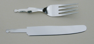 Dessert fork and knife